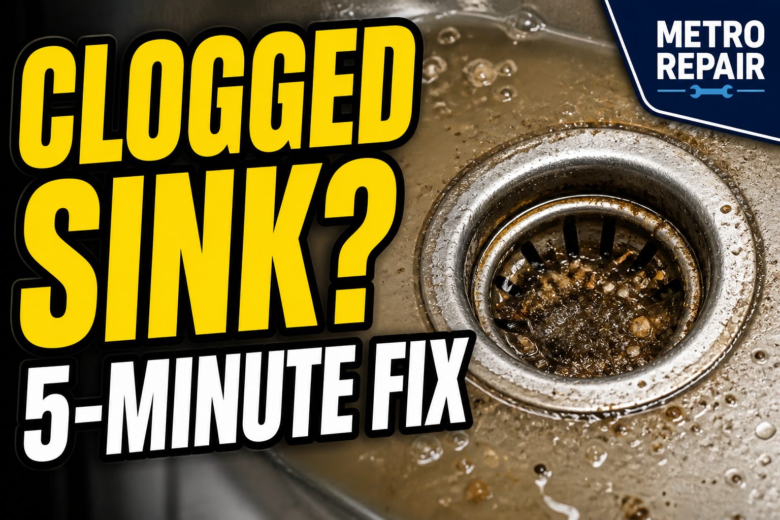 Clogged sink tip thumbnail